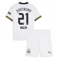 Camiseta Borussia Dortmund Donyell Malen #21 Tercera Equipación Replica 2024-25 para niños mangas cortas (+ Pantalones cortos)